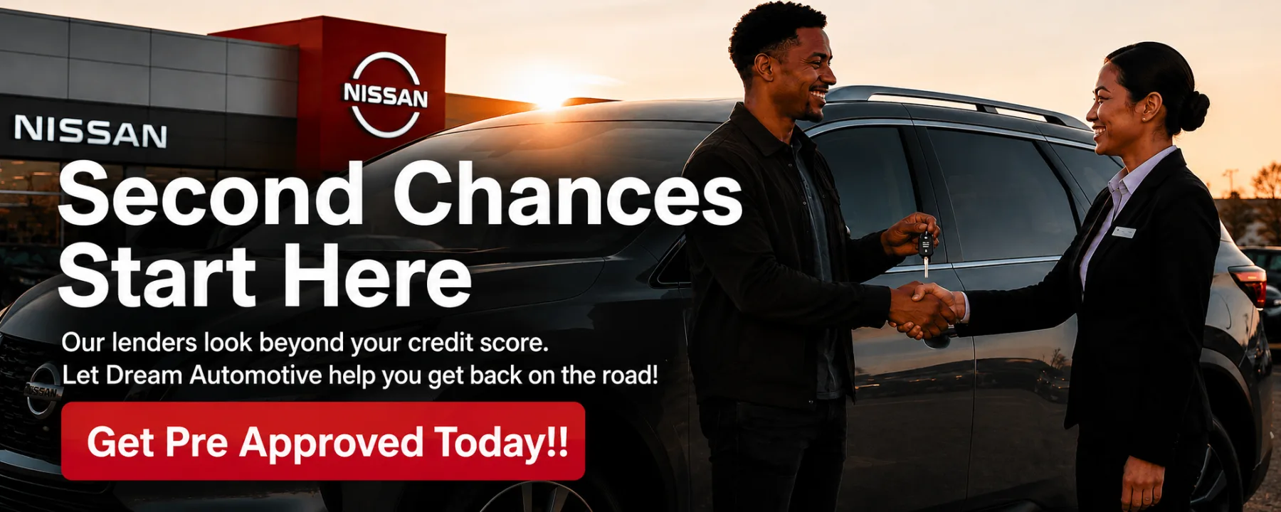 Second chances start here. Get pre approved today